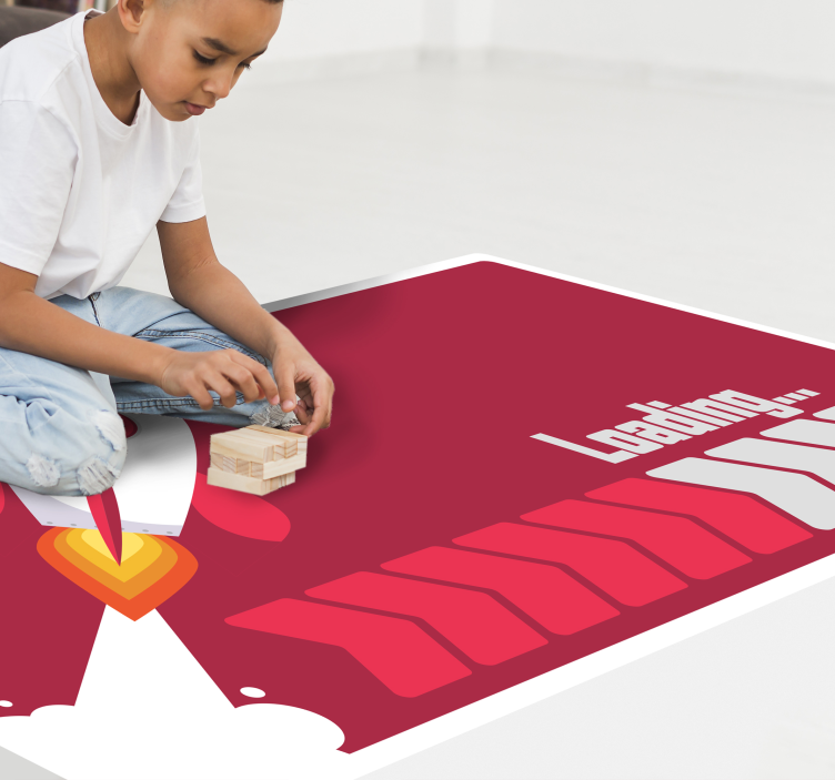 Loading Rocket custom rug - TenStickers