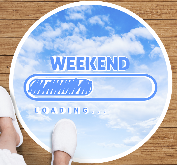 Loading weekend sky custom rug - TenStickers