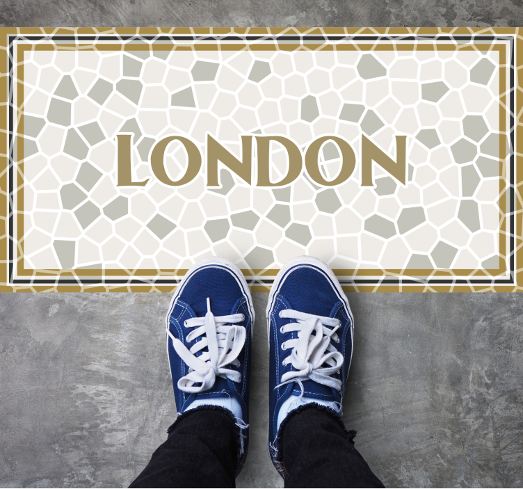 LONDON TILEWORK mosaic rug - TenStickers