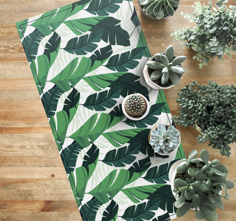 LUSH GREEN FOLIAGE nature rug - TenStickers