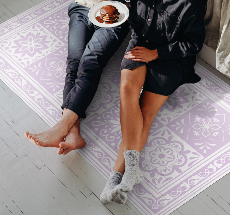 Mandala Elegance bathroom mat - TenStickers