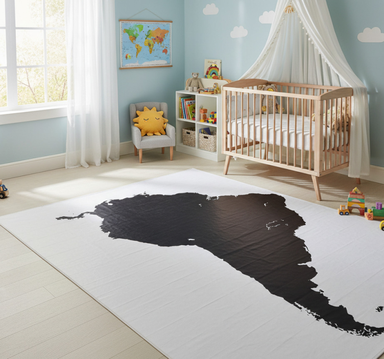 Map rug south america silhouette vinyl - TenStickers