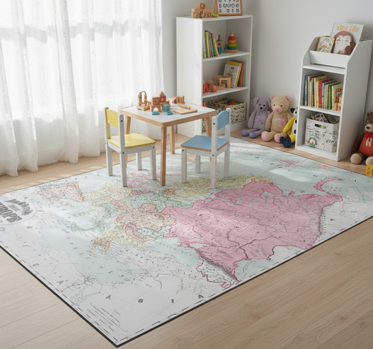 Map rug vintage europe map 1900 - TenStickers