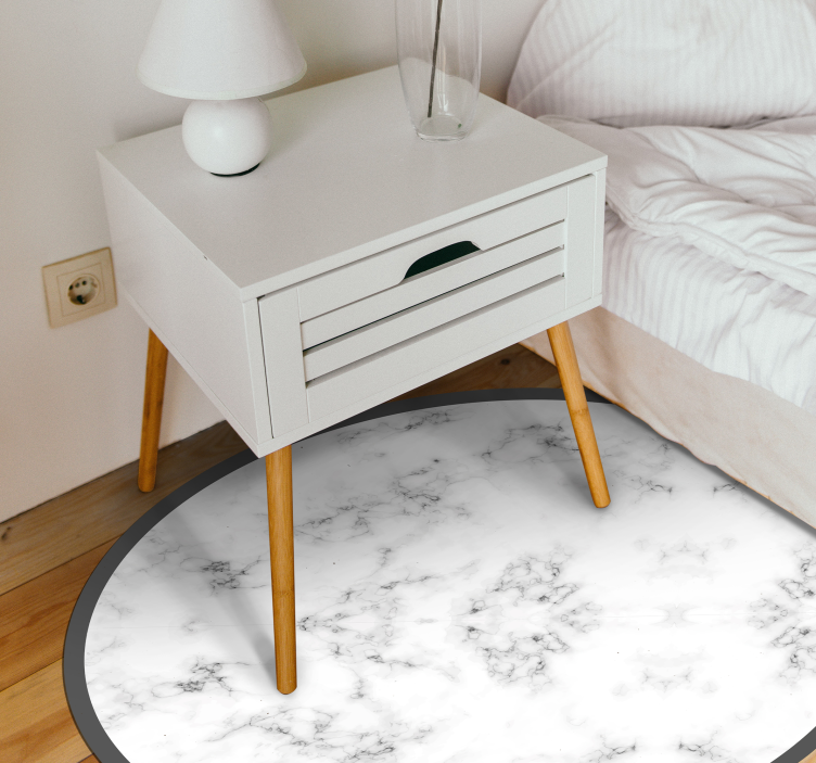 Marble rug in circular design - TenStickers