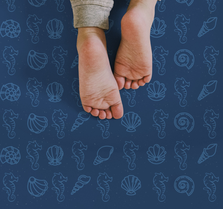 Marine Motifs Illustration animal mat - TenStickers