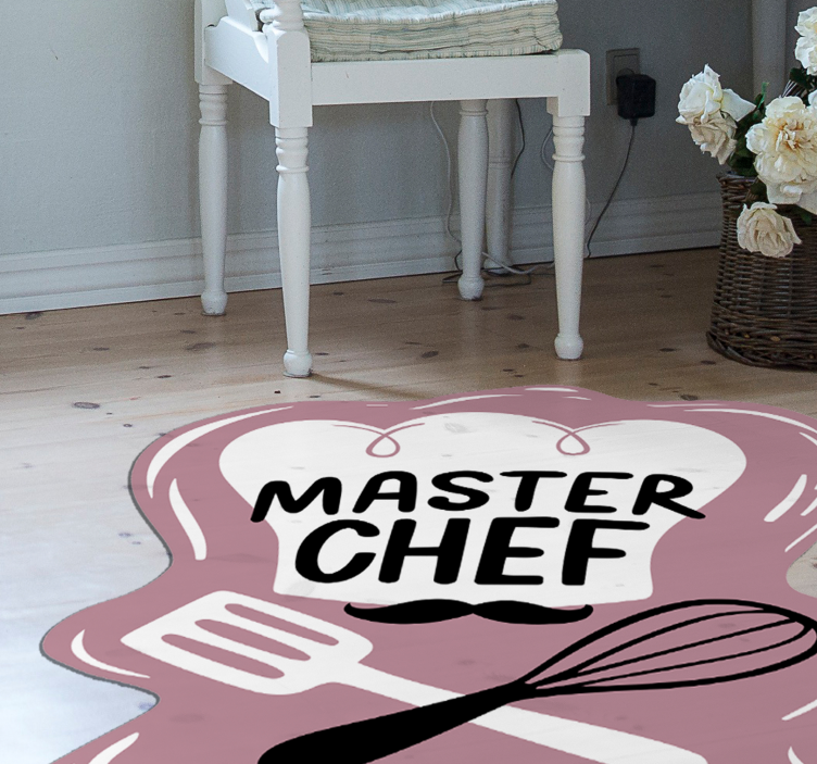 Master Chef Emblem kitchen mat - TenStickers