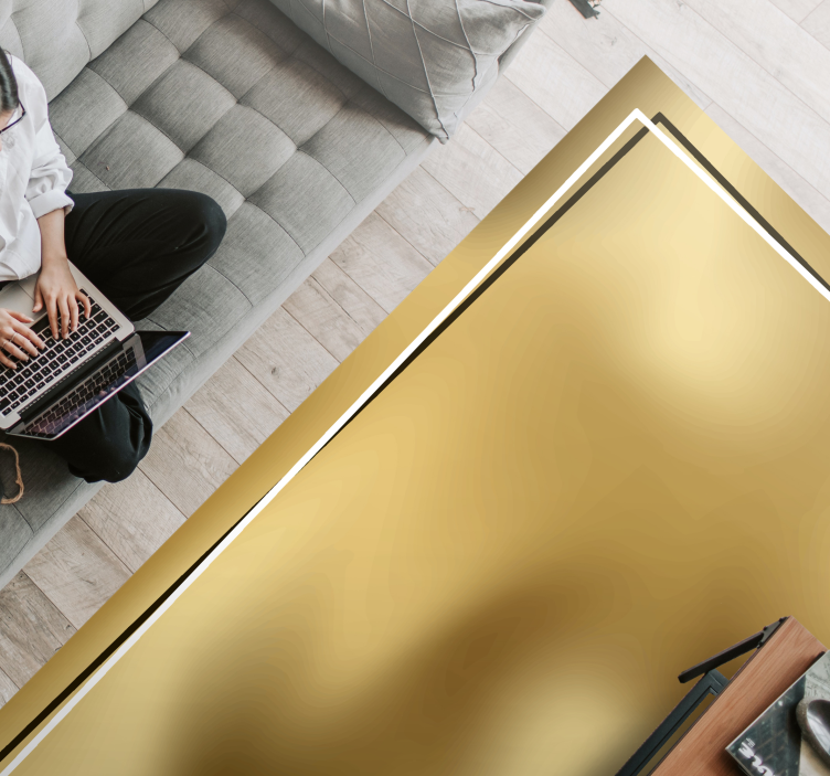 Metallic Sheen minimalistic rug - TenStickers