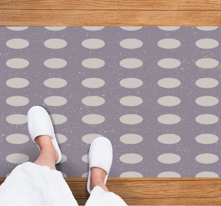 Minimalist Polka Dot Pattern geometric rug - TenStickers