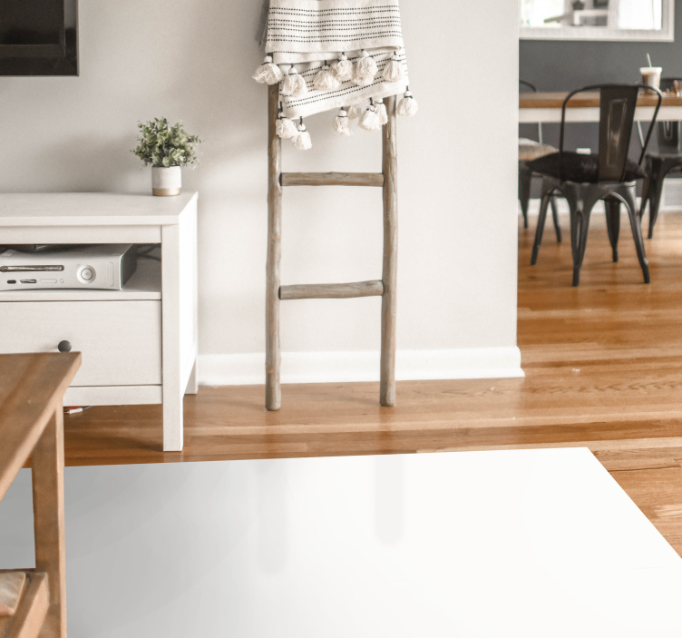 Minimalist White Surface living room rug - TenStickers