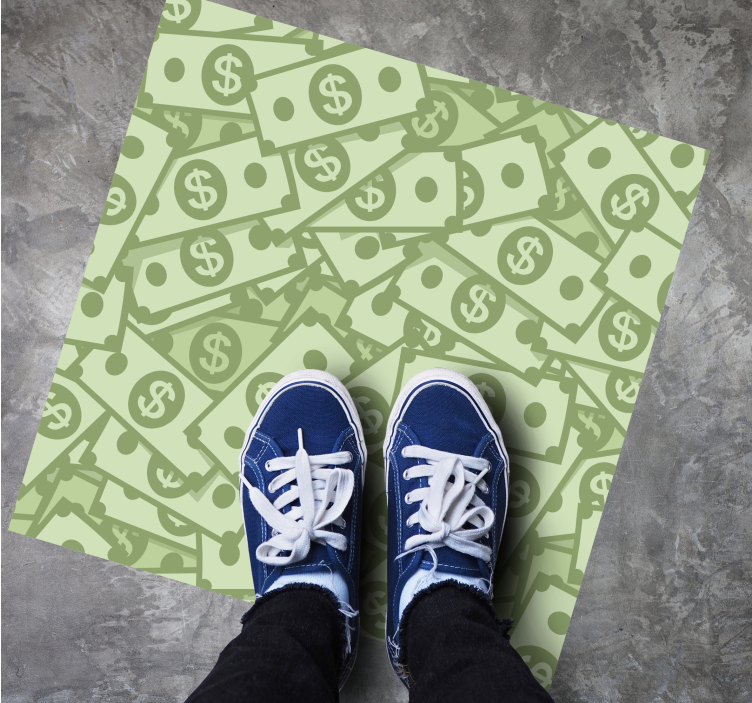 Money Pattern vintage rug - TenStickers