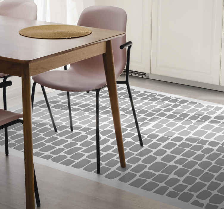 Monochrome Lattice tile carpet - TenStickers