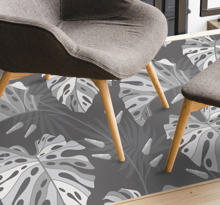 Monstera Leaf Patterns nature rug - TenStickers
