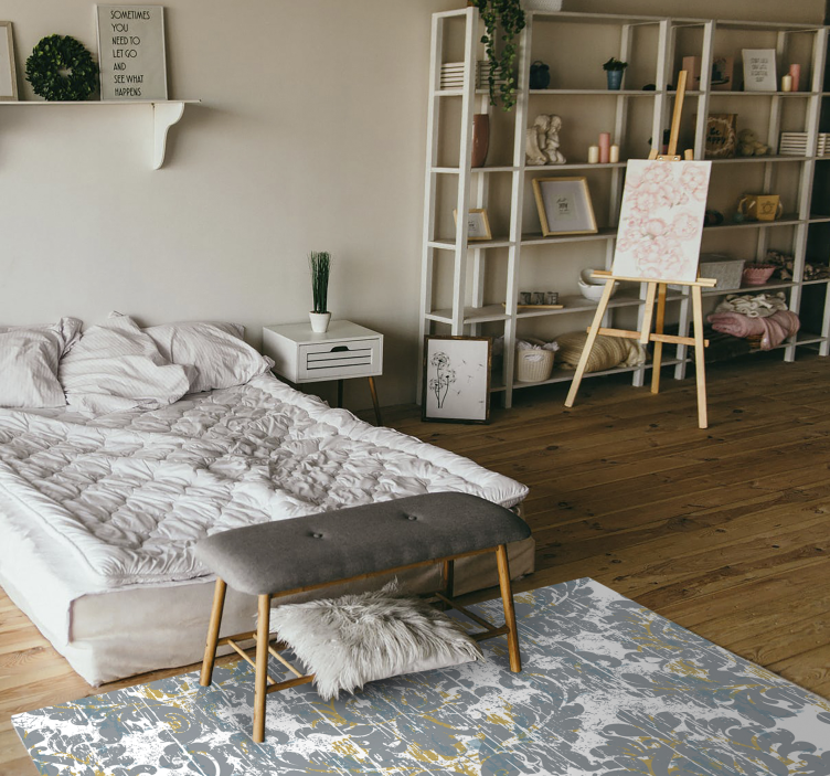 Mosaic rug abstract mosaic design - TenStickers