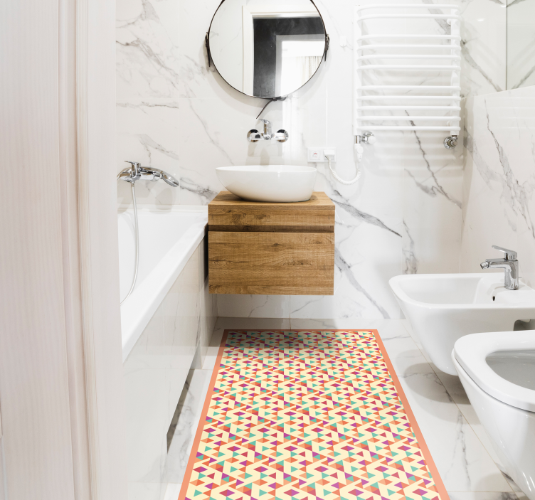 Mosaic rug mosaic pattern runner - TenStickers