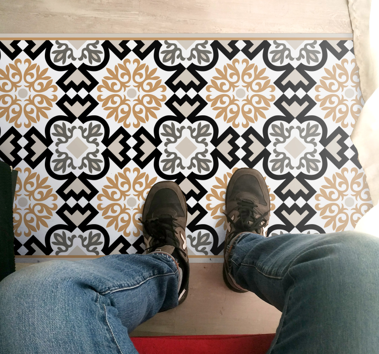 Mosaic rug with detailed mosaic design - TenStickers