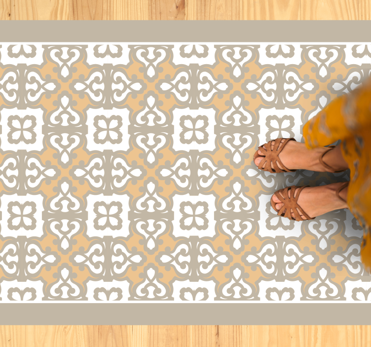 Mosaic rug with stylish geometric designs - TenStickers