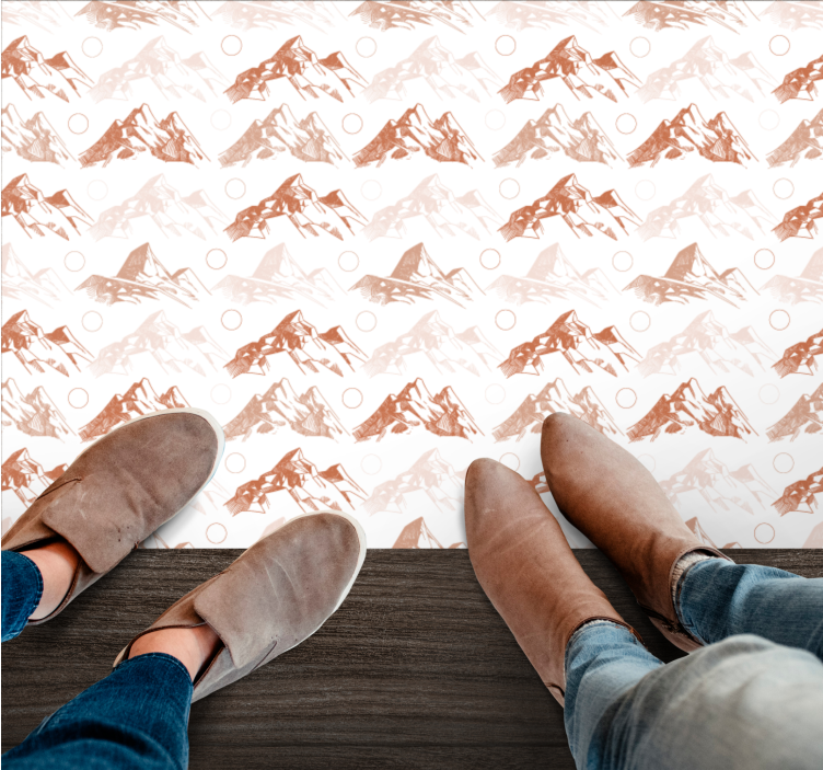 Mountain Pattern nature rug - TenStickers