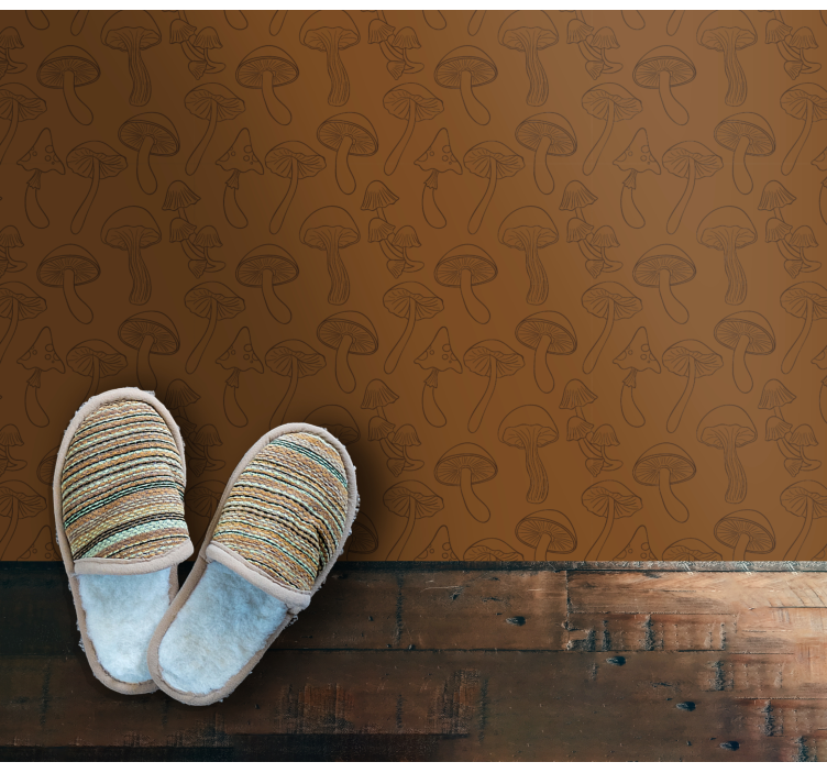 Mushroom Pattern nature rug - TenStickers