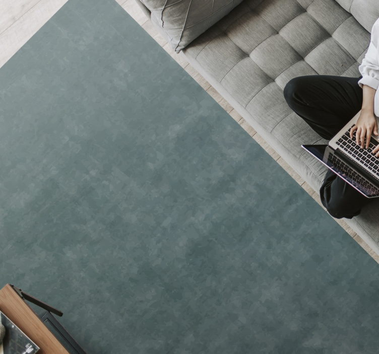 Muted Teal Hue marble rug - TenStickers