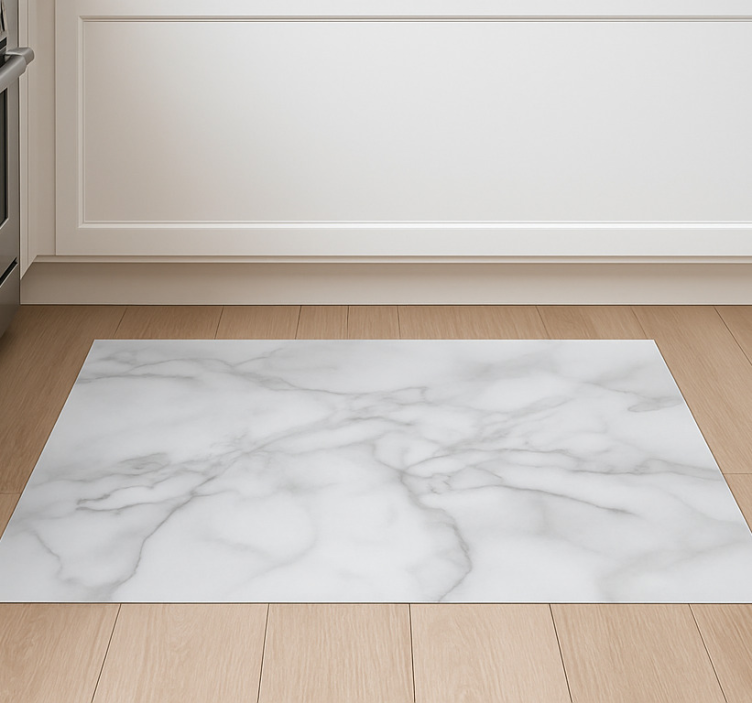 Neutral swirl effect marble rug - TenStickers