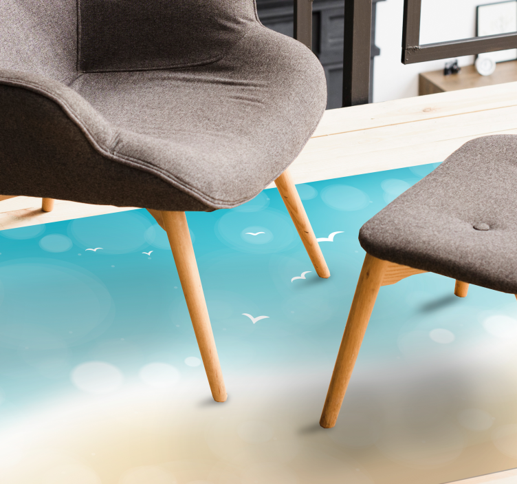 Ocean Breeze living room rug - TenStickers