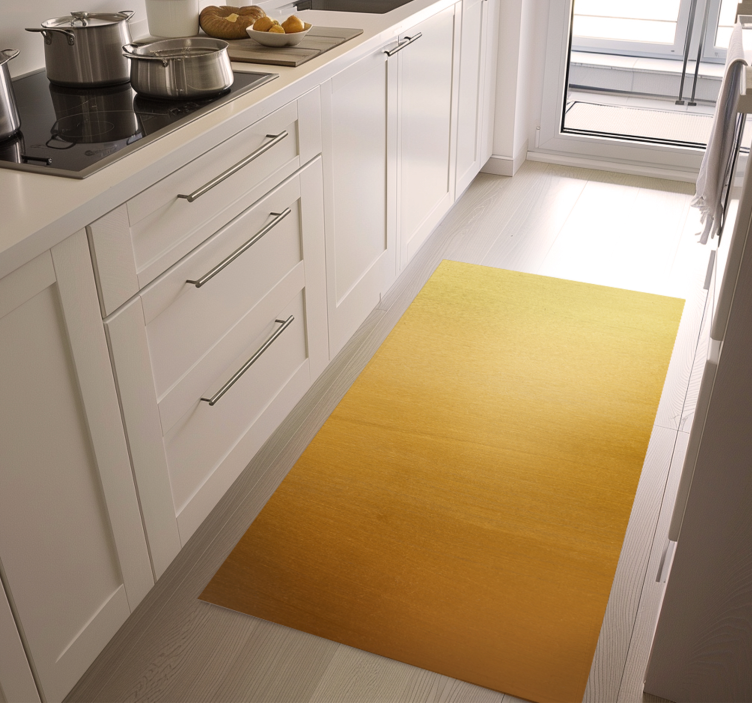 Ombré effect yellow vinyl rug - TenStickers