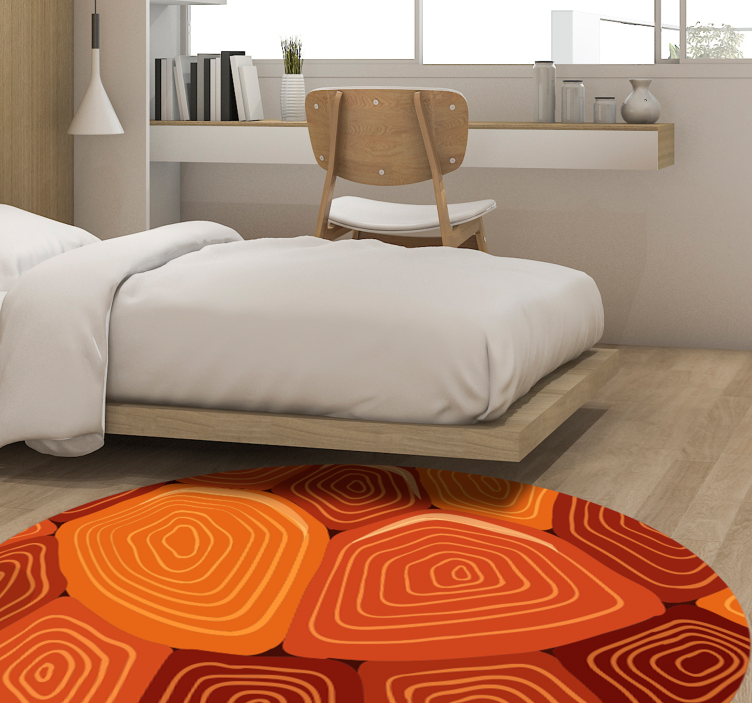 Organic Contours texture rug - TenStickers
