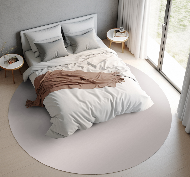 Pastel gray bedroom floor rug - TenStickers