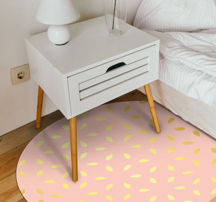 Pastel Petal Pattern floral rug - TenStickers
