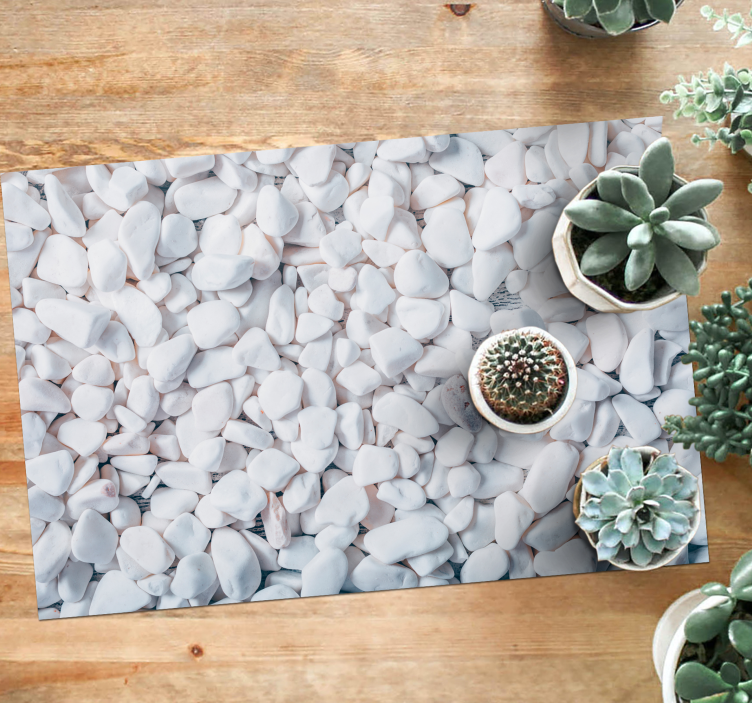 Pebble Stone Illusion texture rug - TenStickers
