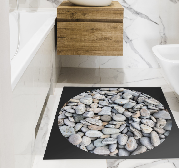 Pebble Finish texture rug - TenStickers