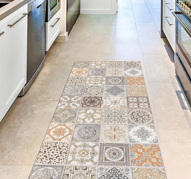 Persian Tiles CREARREDA mosaic rug - TenStickers