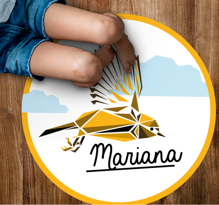 Personalized Bird custom floor mat - TenStickers
