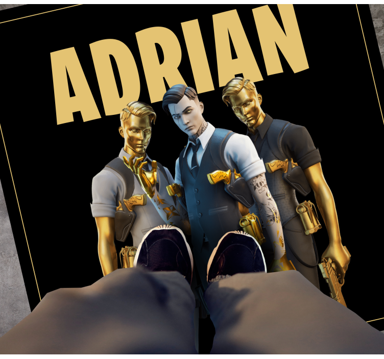 Custom trio characters teenage bedroom rug - TenStickers