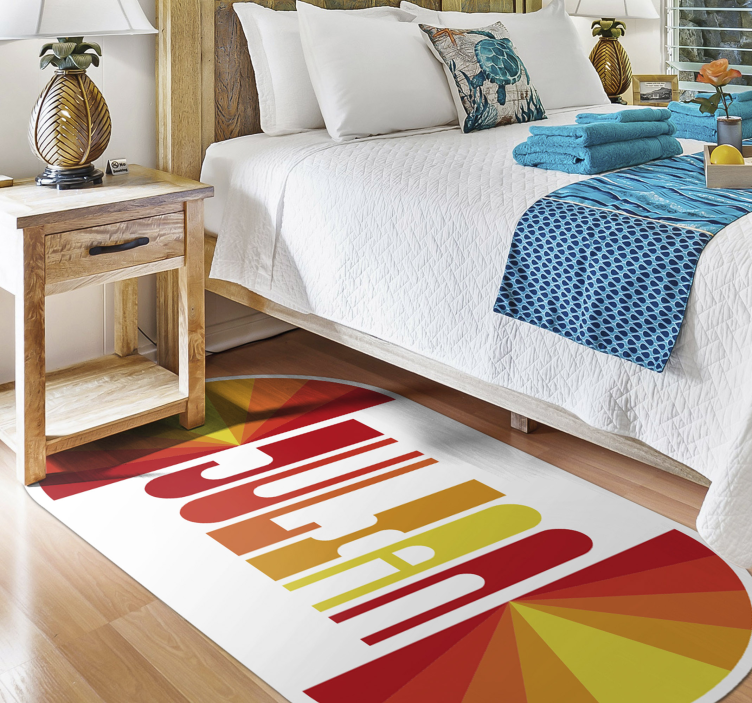 Personalized Retro custom floor mat - TenStickers
