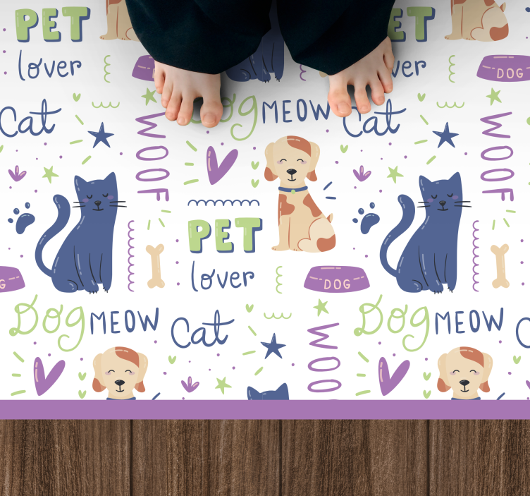 Pet Lover Theme animal mat - TenStickers