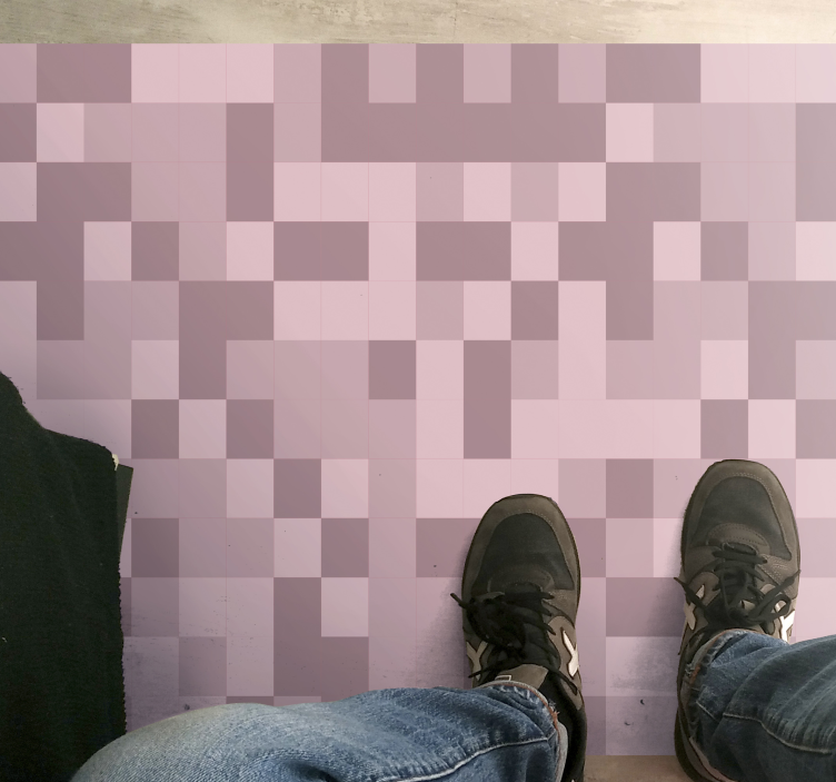 Pixelated Camouflage geometric rug - TenStickers
