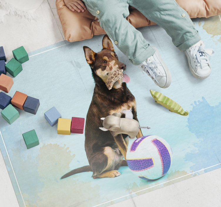 Playful Canine Companion animal mat - TenStickers