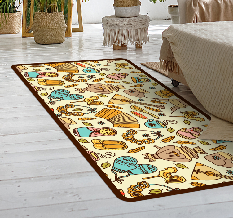 Playful Nursery Theme kids rug - TenStickers