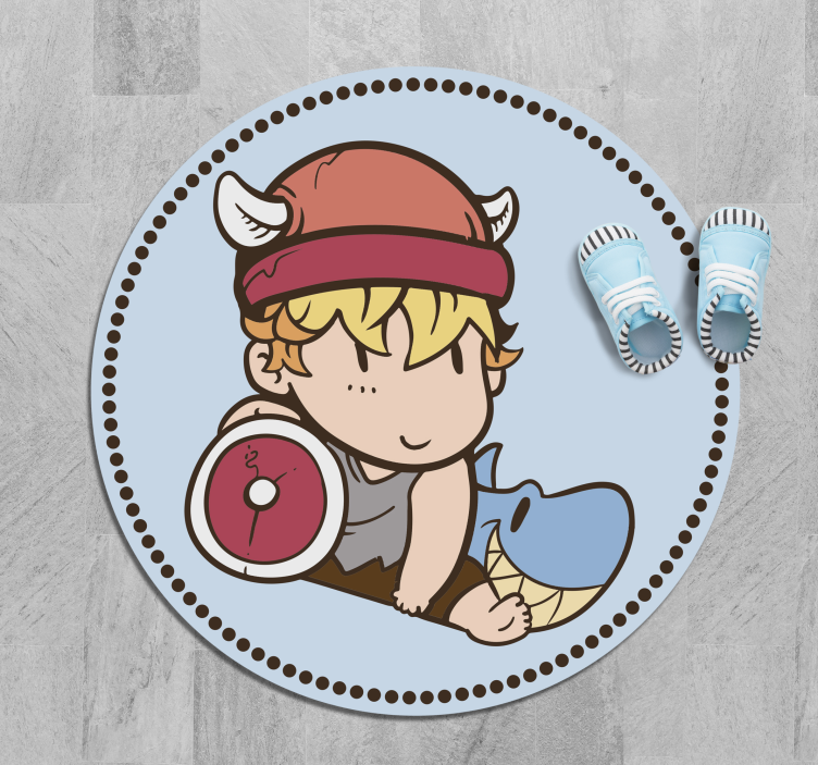 Kid viking warrior kids carpet - TenStickers