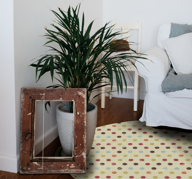 Polka Dot Textiles texture rug - TenStickers