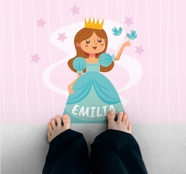 Princess Character Design custom floor mat - TenStickers