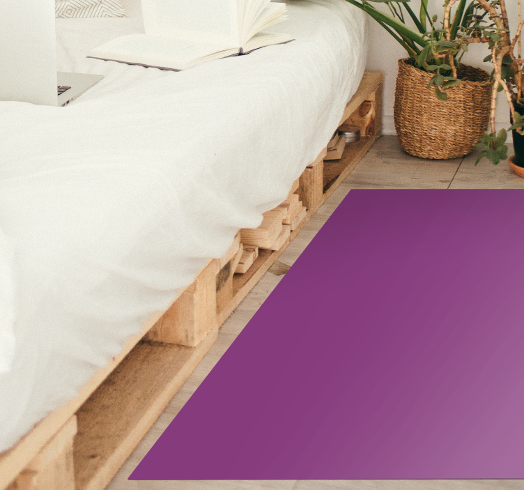 Purple rectangle modern vinyl rug - TenStickers