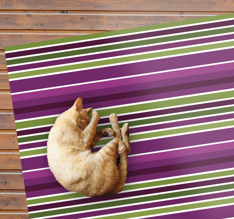 Purple horizontal stripes rug - TenStickers