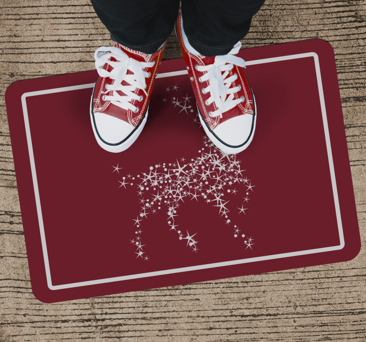 Reindeer Constellation christmas rug - TenStickers