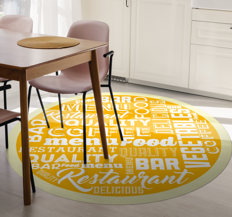 Restaurant Quality Menu quote rug - TenStickers