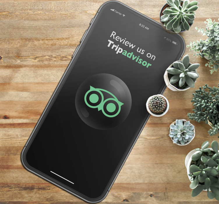 Review us trip advisor custom rug - TenStickers