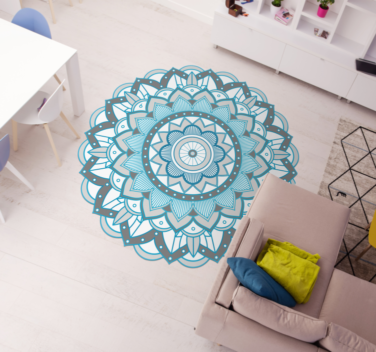 Round mat mandala vinyl rug - TenStickers