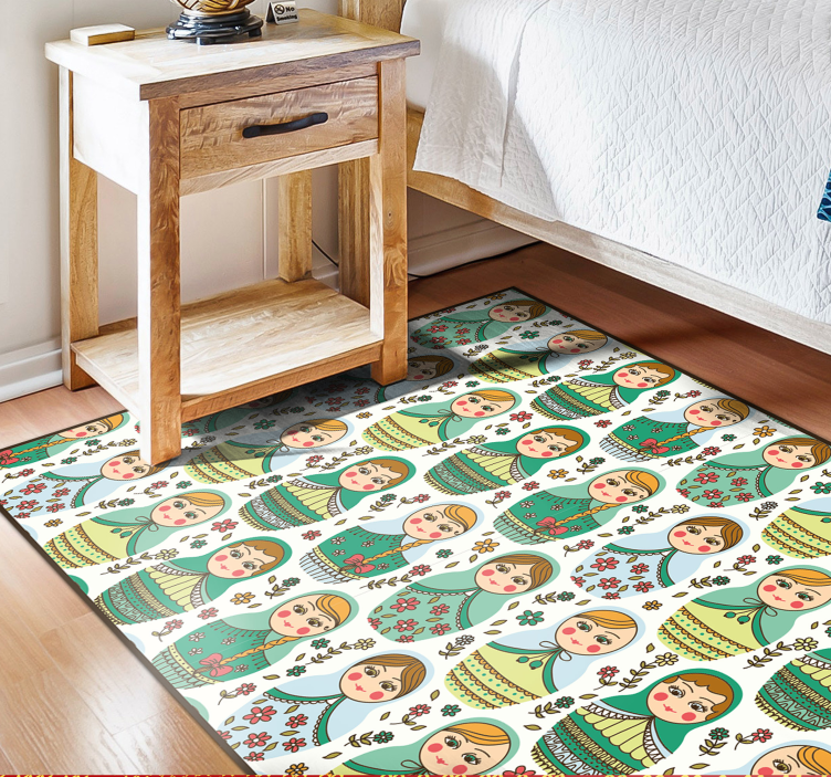 Russian Doll Motif bedroom carpet - TenStickers