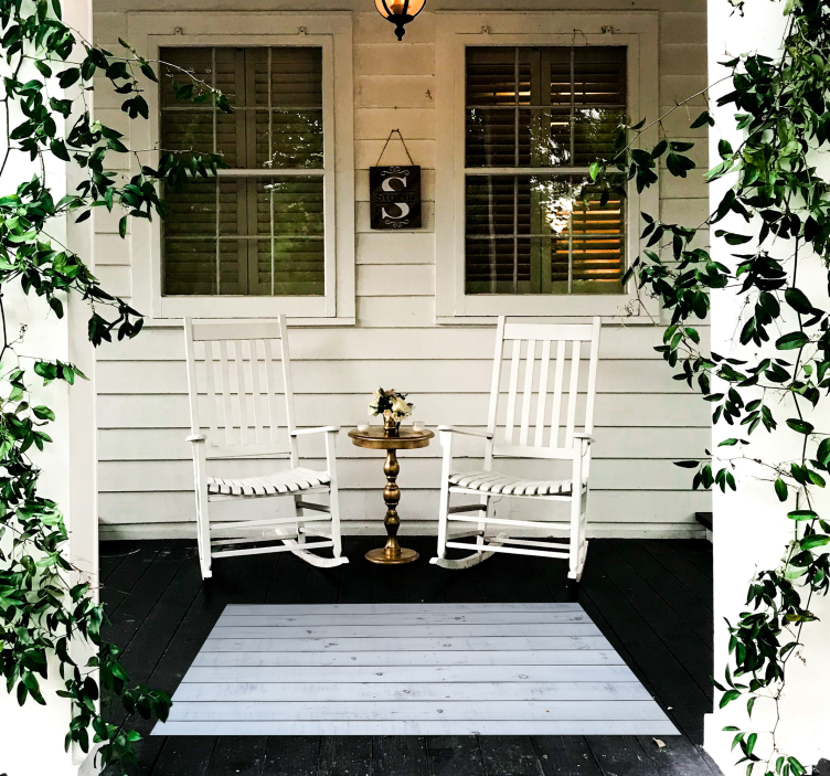 Rustic Wooden wood effect rug - TenStickers